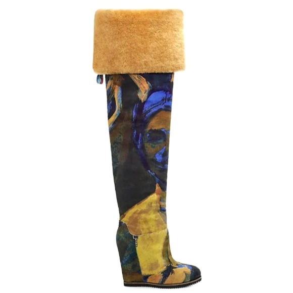 UGG X Claire Tabouret Over the Knee Print Boot - Picture 2 of 11